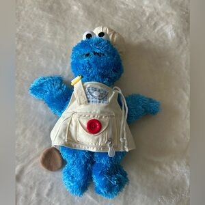 COPY - Sesame Street Blue Plush Toy with Cream Apron Cookie Monster